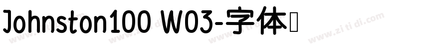Johnston100 W03字体转换
